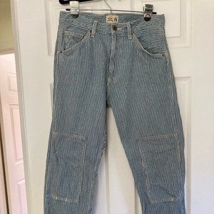 Hey Gang Knee Patch Railroad Jeans